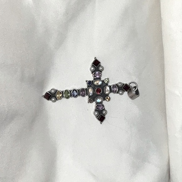 Nicky Butler NB Pendant with multi colored stones - Picture 2 of 4